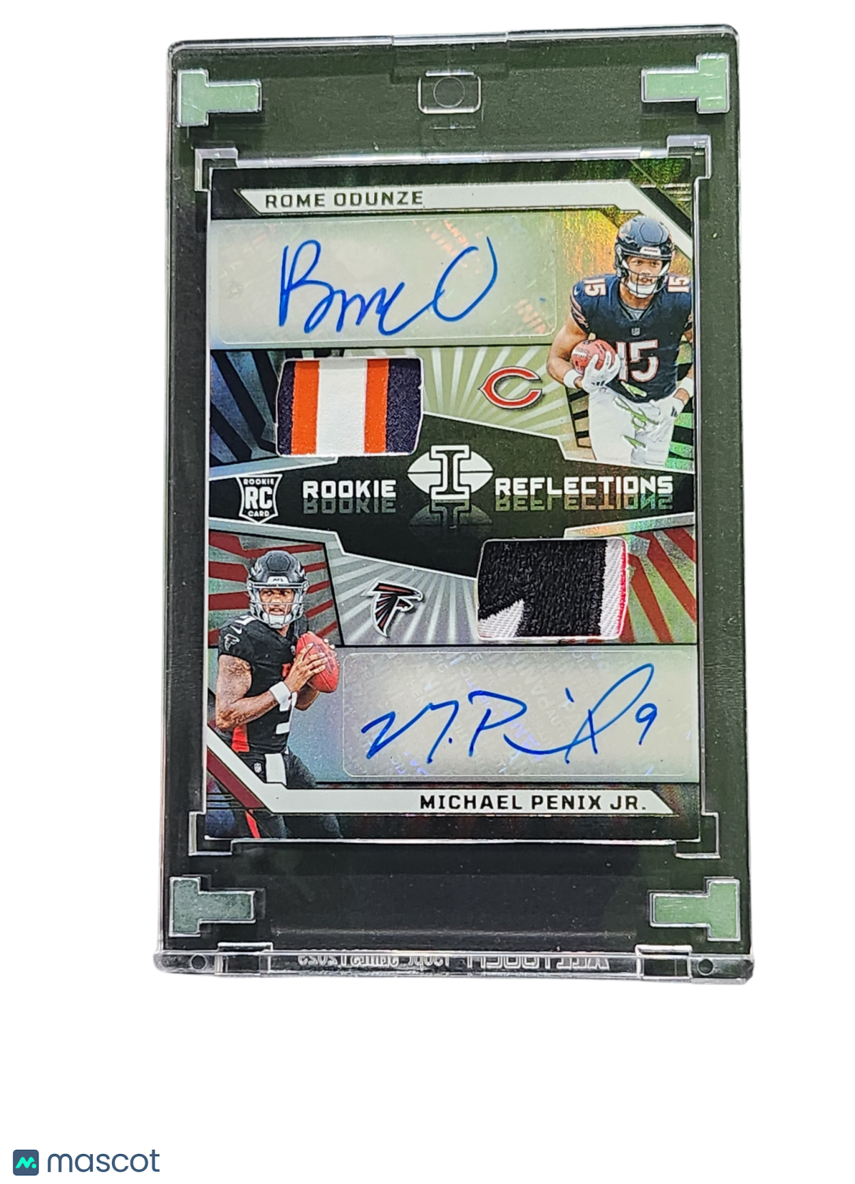 2024 Panini 1/1 Rome Odunze Michael Penix Jr. #RRA-WH Dual Auto Dual Patch RC