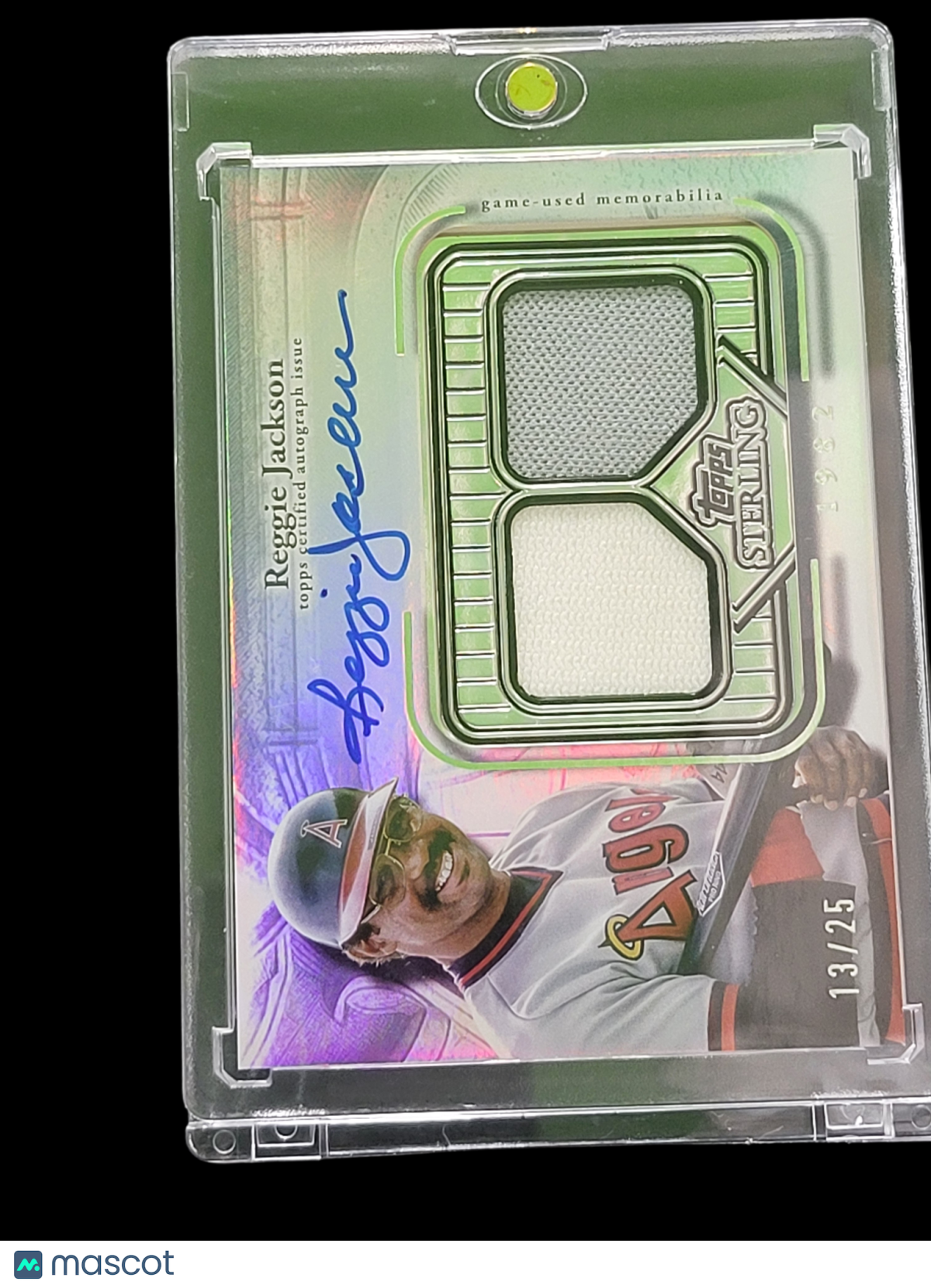 2023 Topps Reggie Jackson #SSA-RJA Game-Used Auto Relic Card /25 Dual