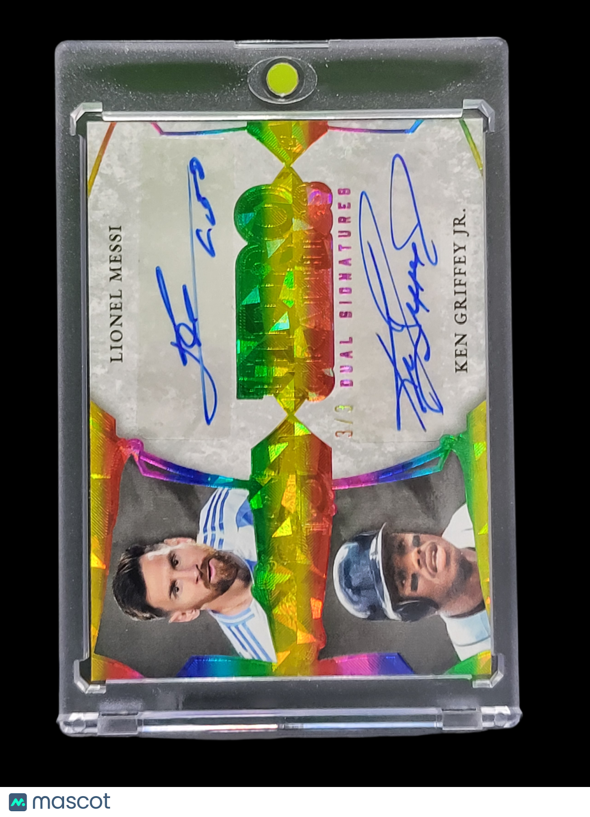 2025 Leaf Spectacular Graphics Ken Griffey Jr. Lionel Messi #H2-2 3 / 3 Dual