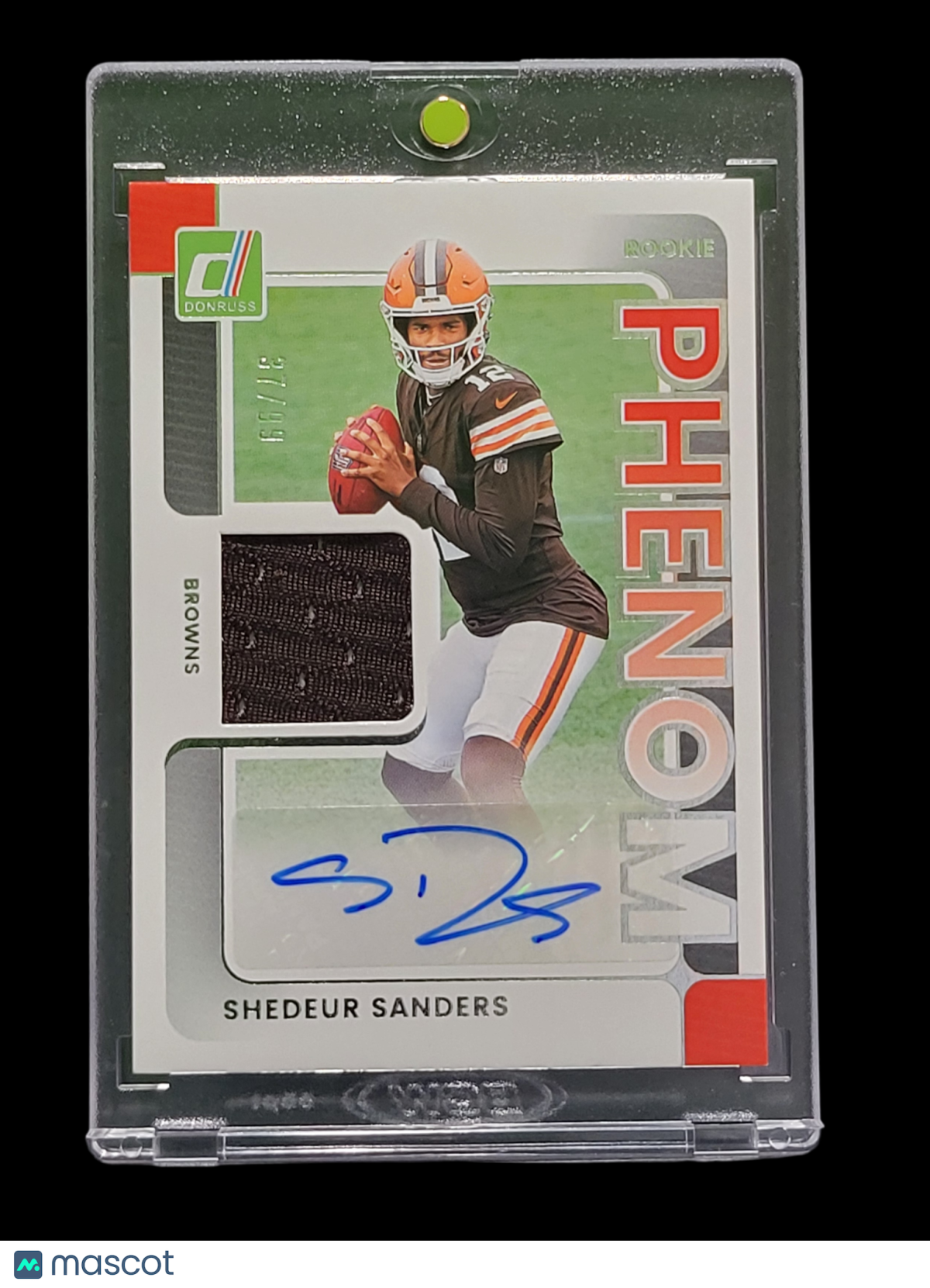 2025 Panini Donruss Football Phenom Shedeur Sanders #PJA-SSS 37/99 Memorabilia