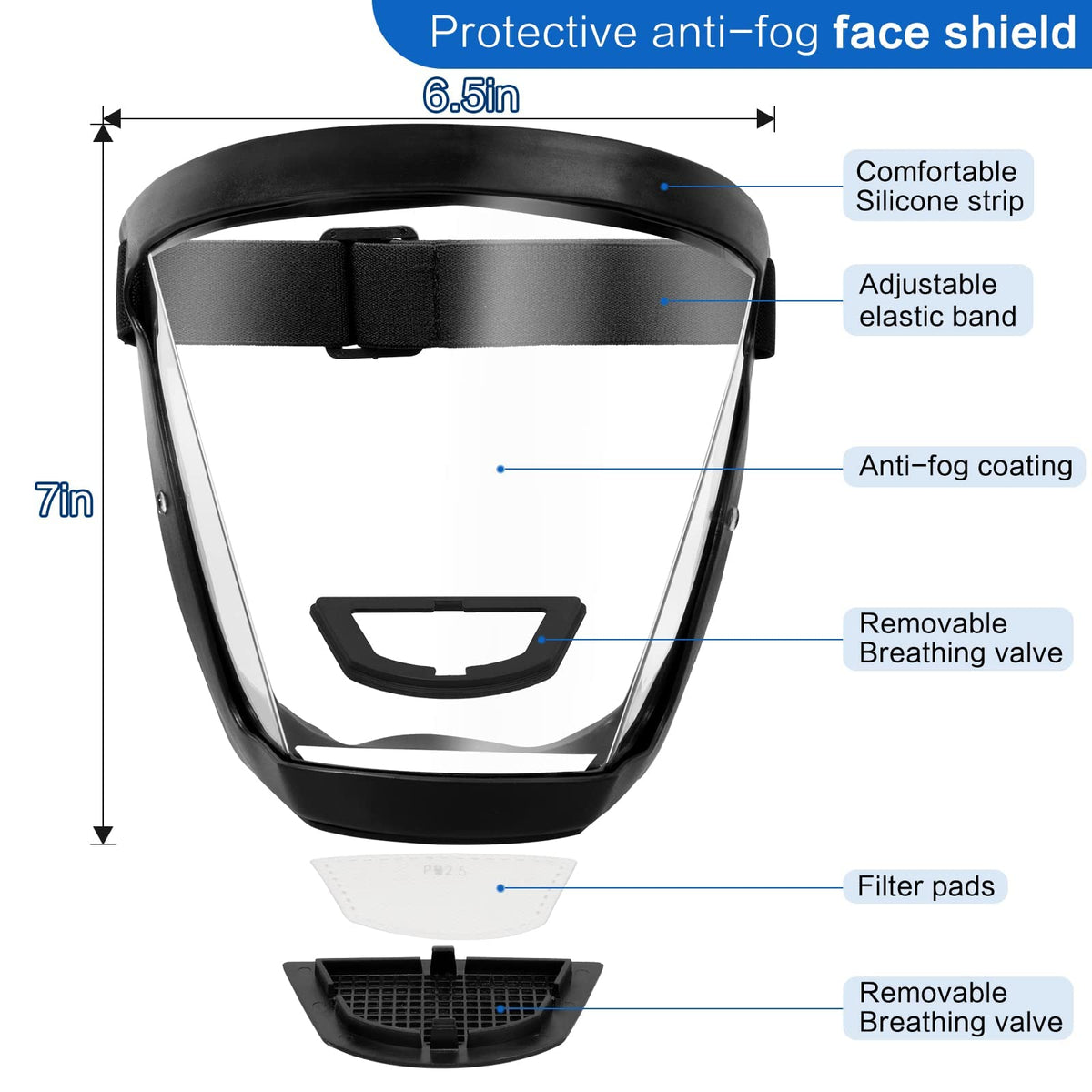 Protective Anti-fog Face Shield