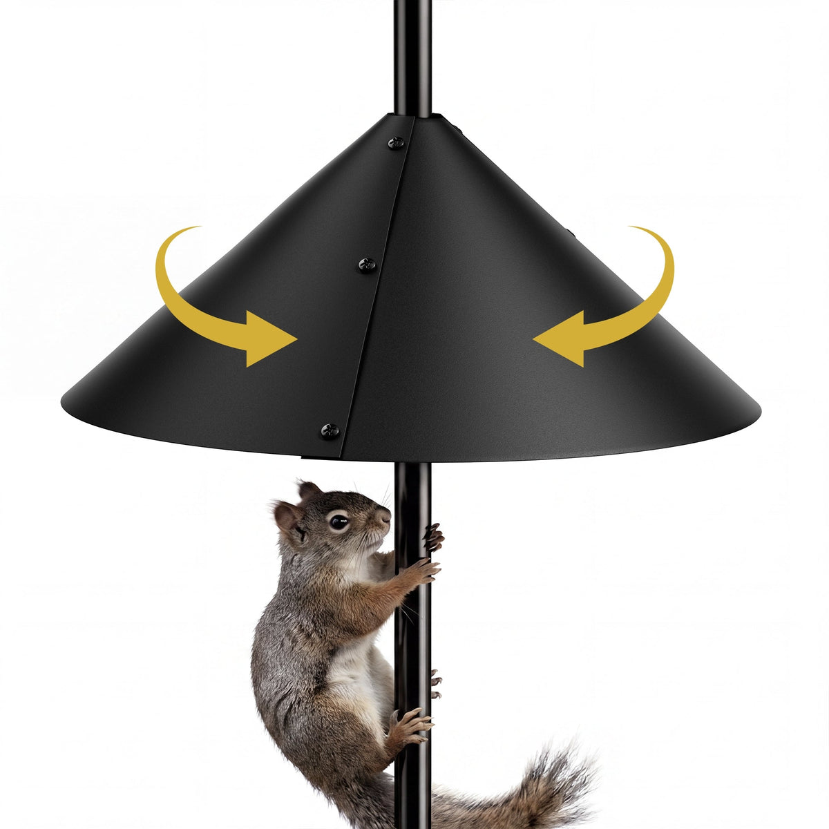 19" Squirrel Baffle for Bird Feeder Pole