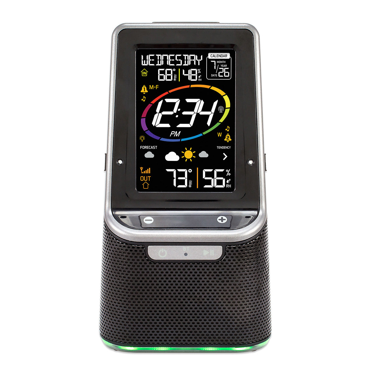 Wireless Color Weather Station with Bluetooth Speaker