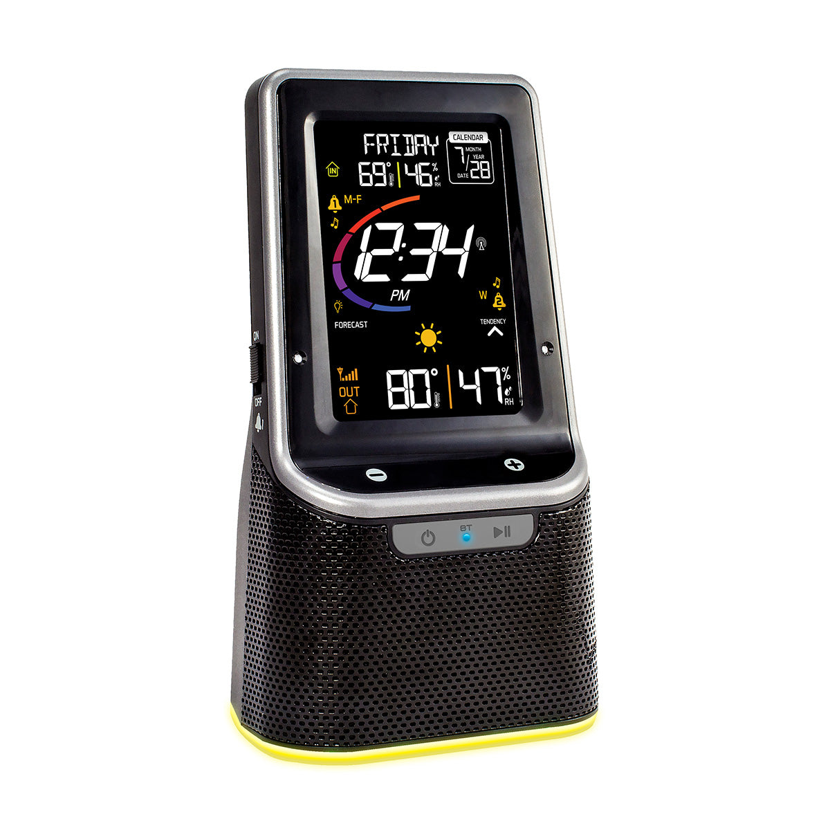 Wireless Color Weather Station with Bluetooth Speaker