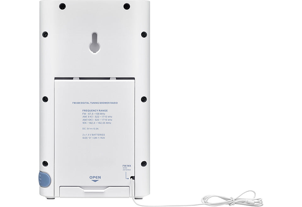 Waterproof Weather Alert Shower Radio