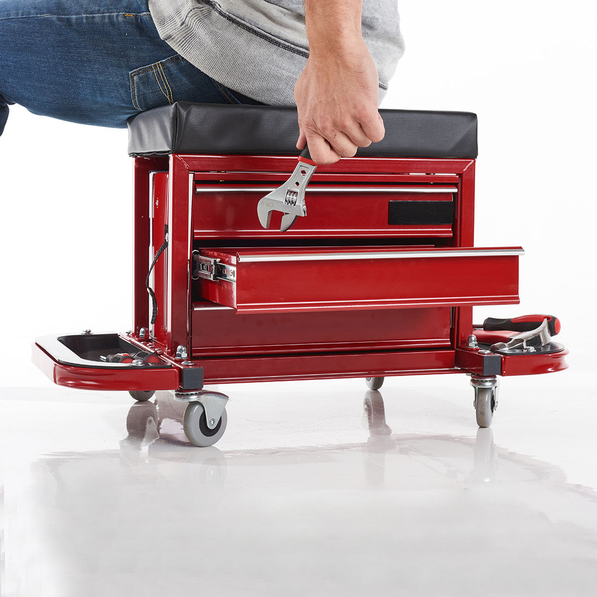 Rolling Toolbox Stool