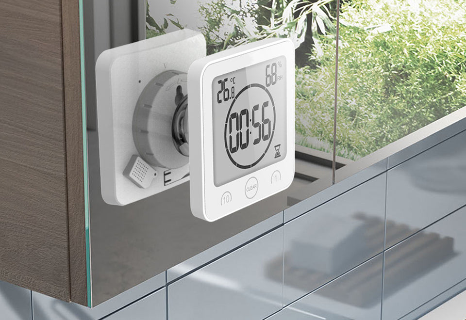 Waterproof Shower Clock with Timer