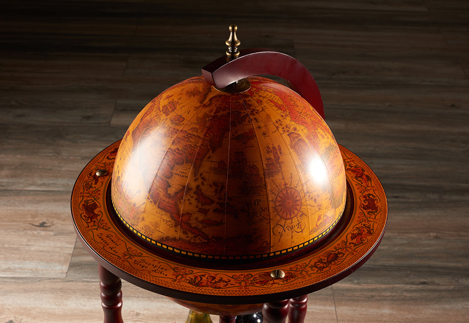 Vintage Globe Bar Cart