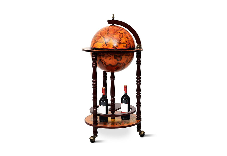 Vintage Globe Bar Cart
