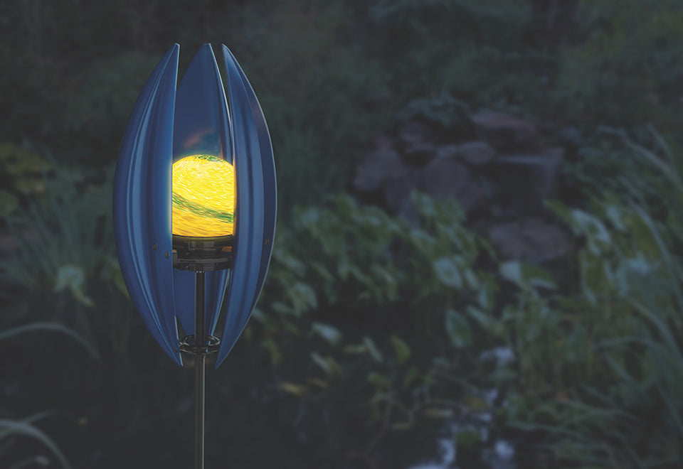 Wind Powered Garden Light