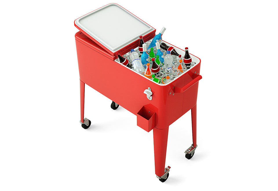 Retro Patio Cooler Cart