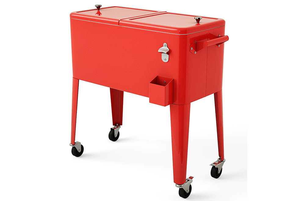 Retro Patio Cooler Cart