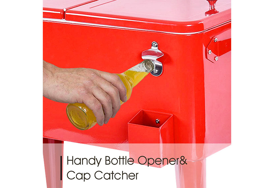 Retro Patio Cooler Cart