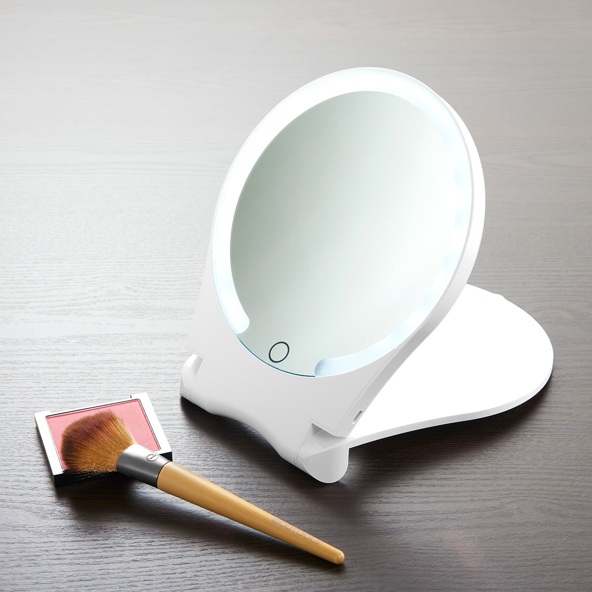 10X Lighted Folding Travel Mirror