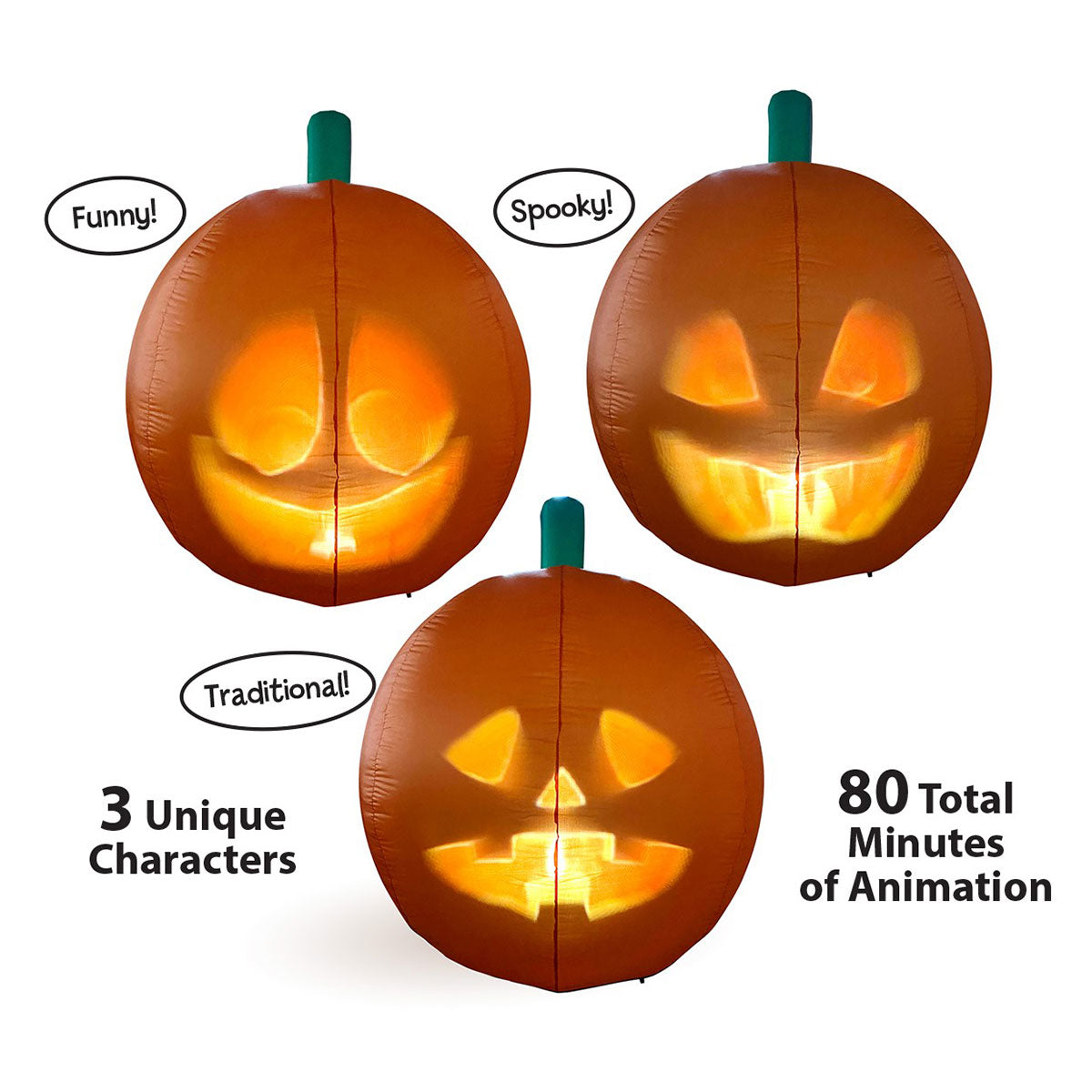 5-Ft. Inflatable Animated Jack-O-Lantern