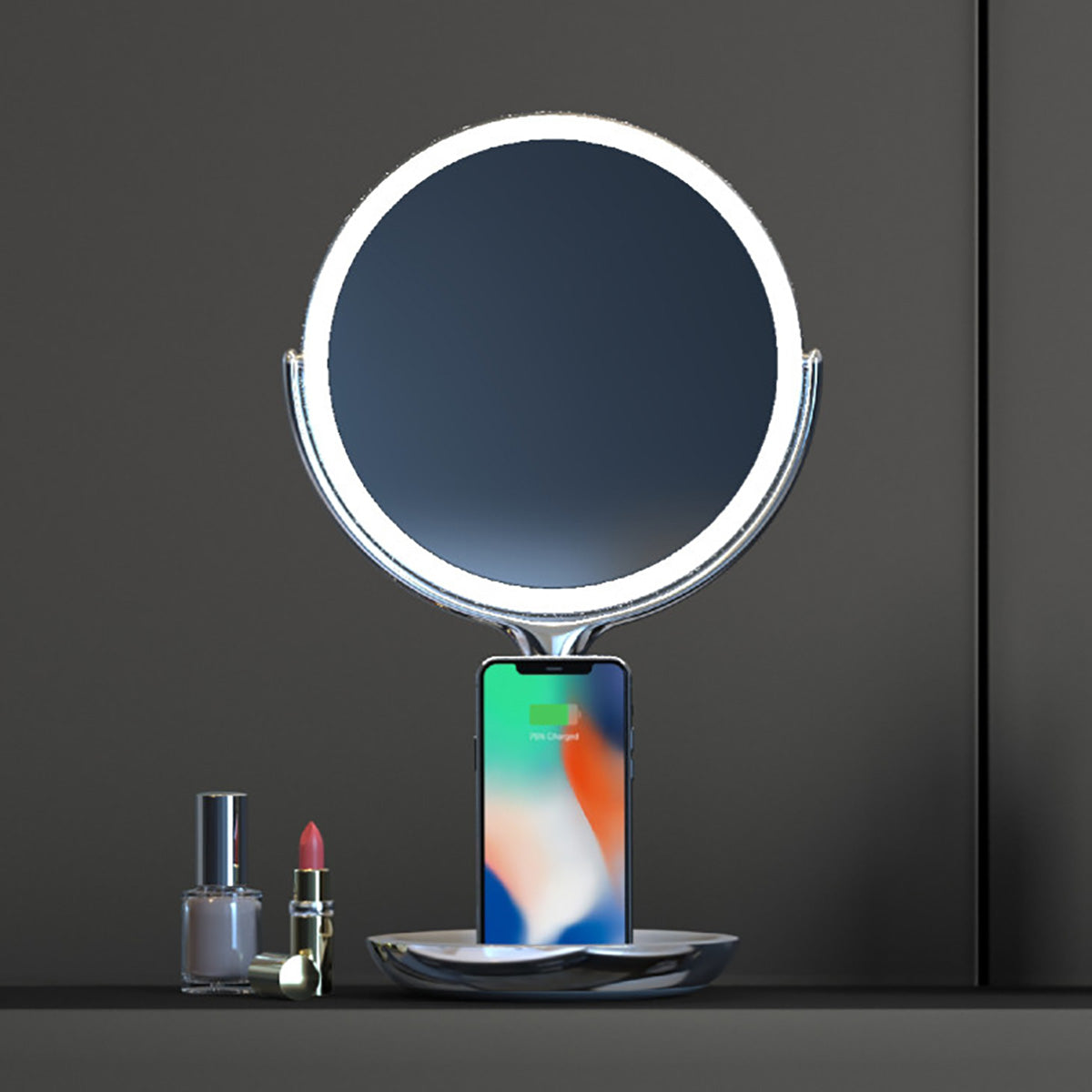 Spa Studio LED Vanity Mirror with Wireless Charging