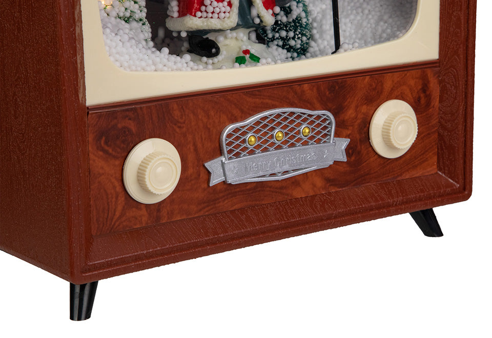 12'' LED Musical Snowing Santa TV Set
