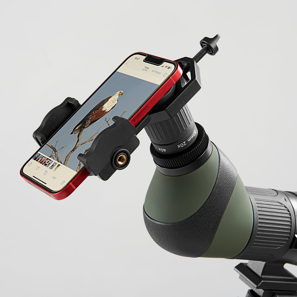 20x-60x Spotting Scope with Smartphone Adapter