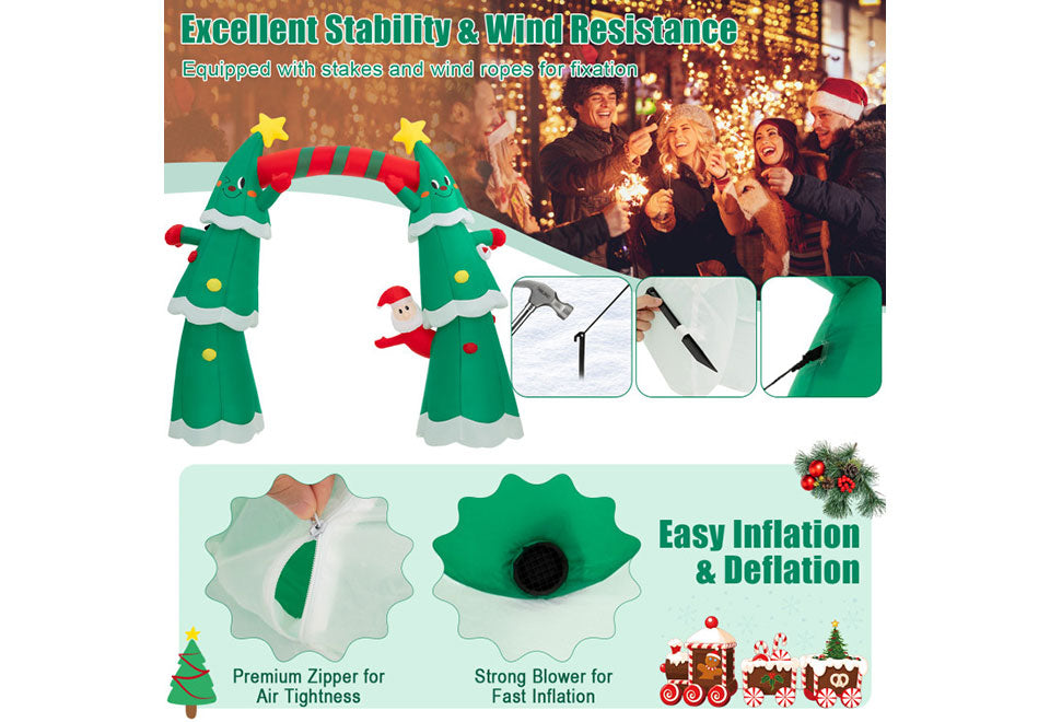 11-Ft. Inflatable Christmas Tree Archway
