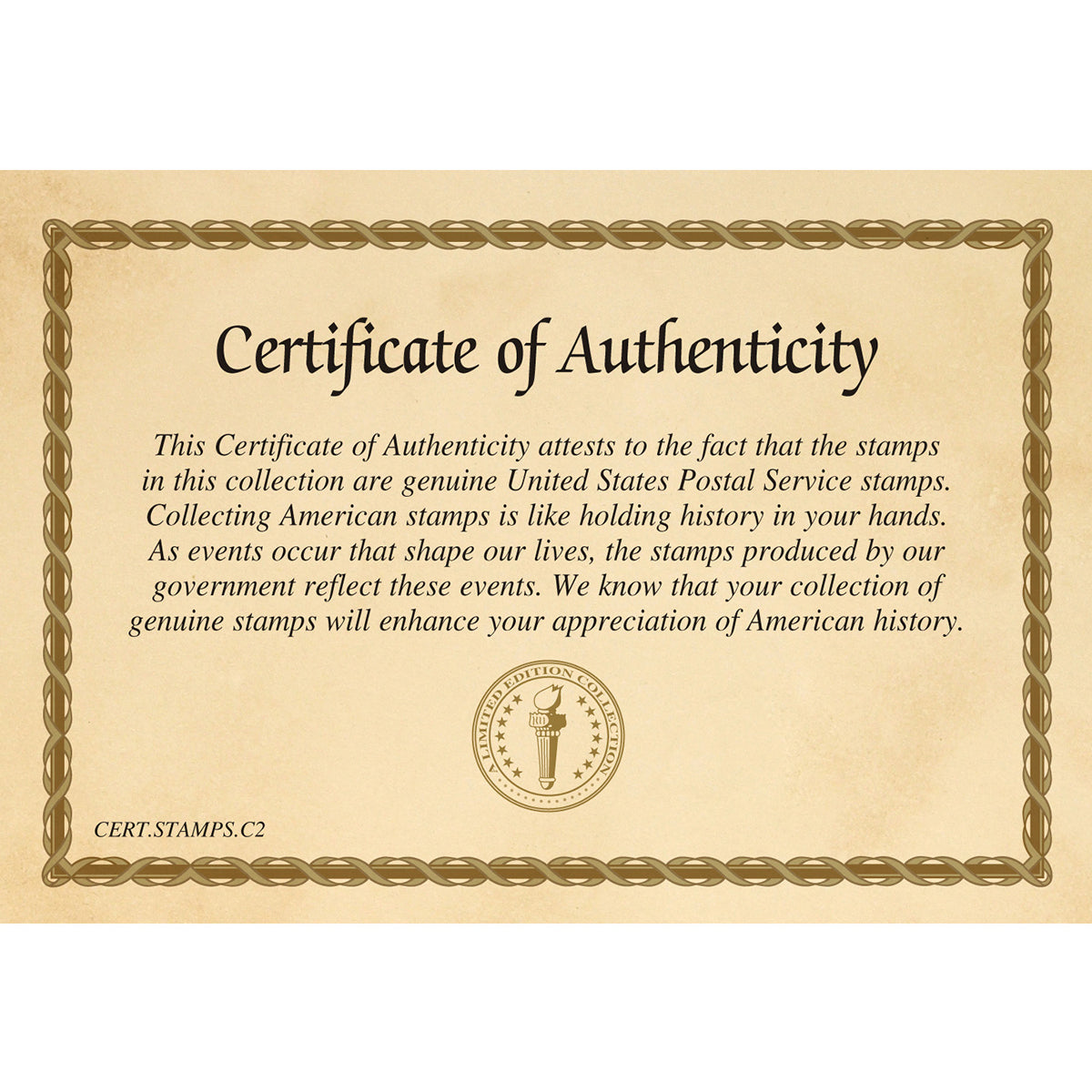 World War II U.S. Stamp Collection Frame