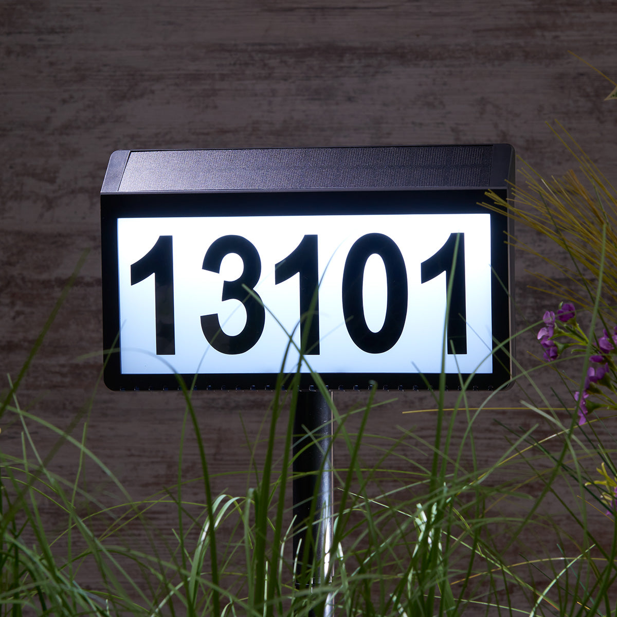Solar Powered Address Sign