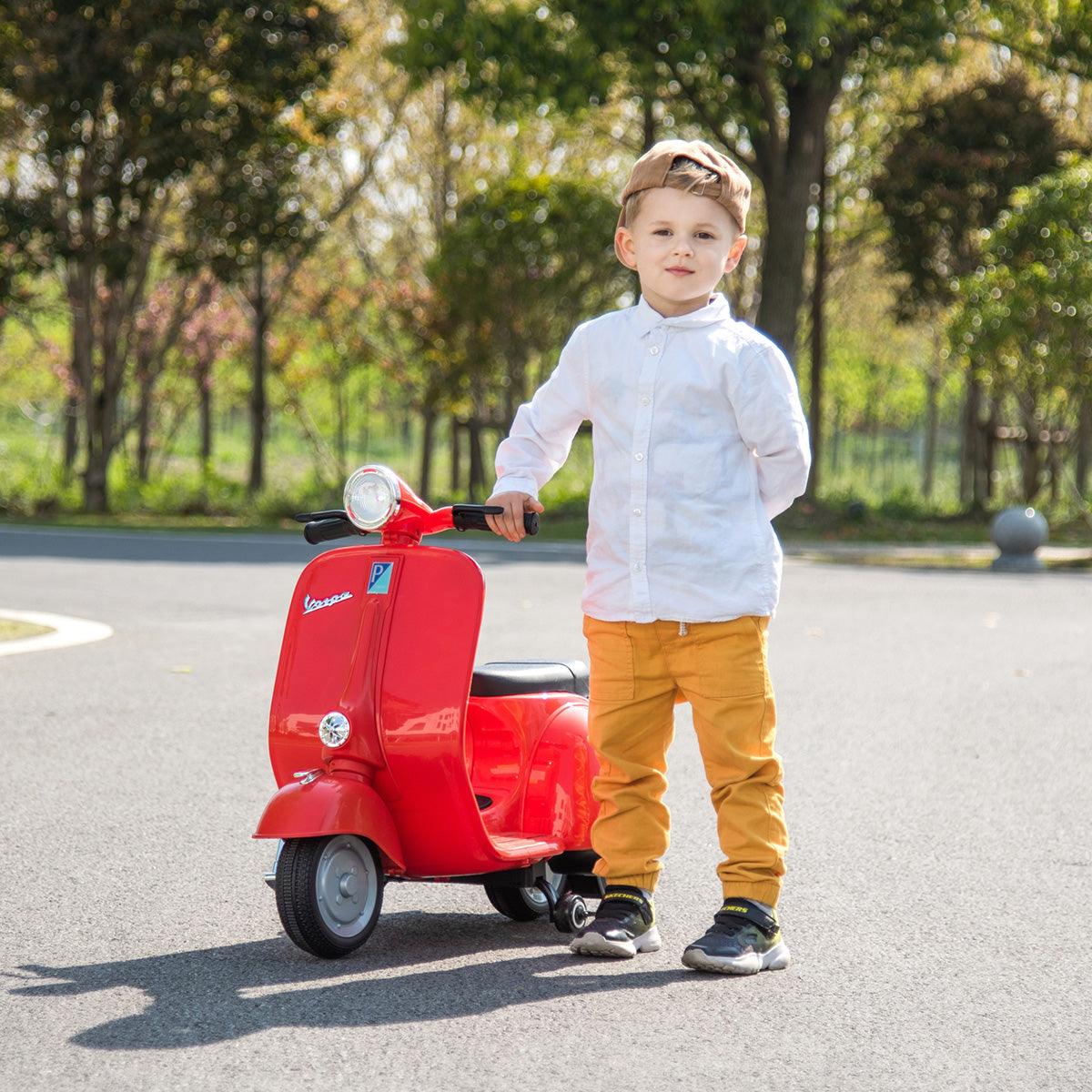 12V E-Vespa Ride-On Scooter