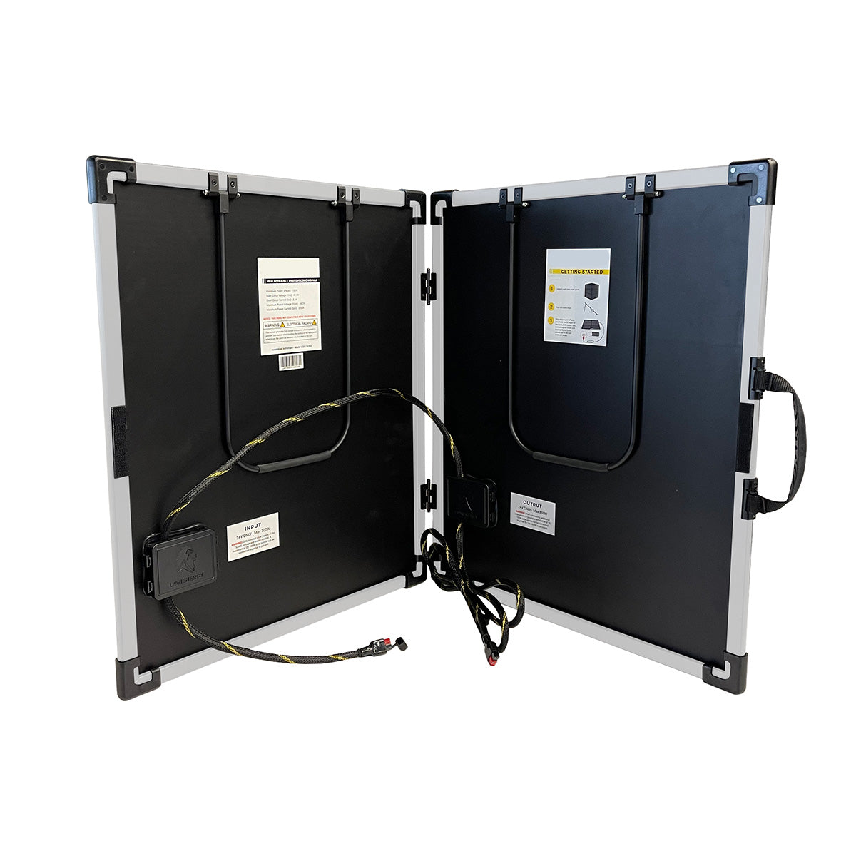 24V 100W Portable Solar Panel for 3000W Portable Electric Generator