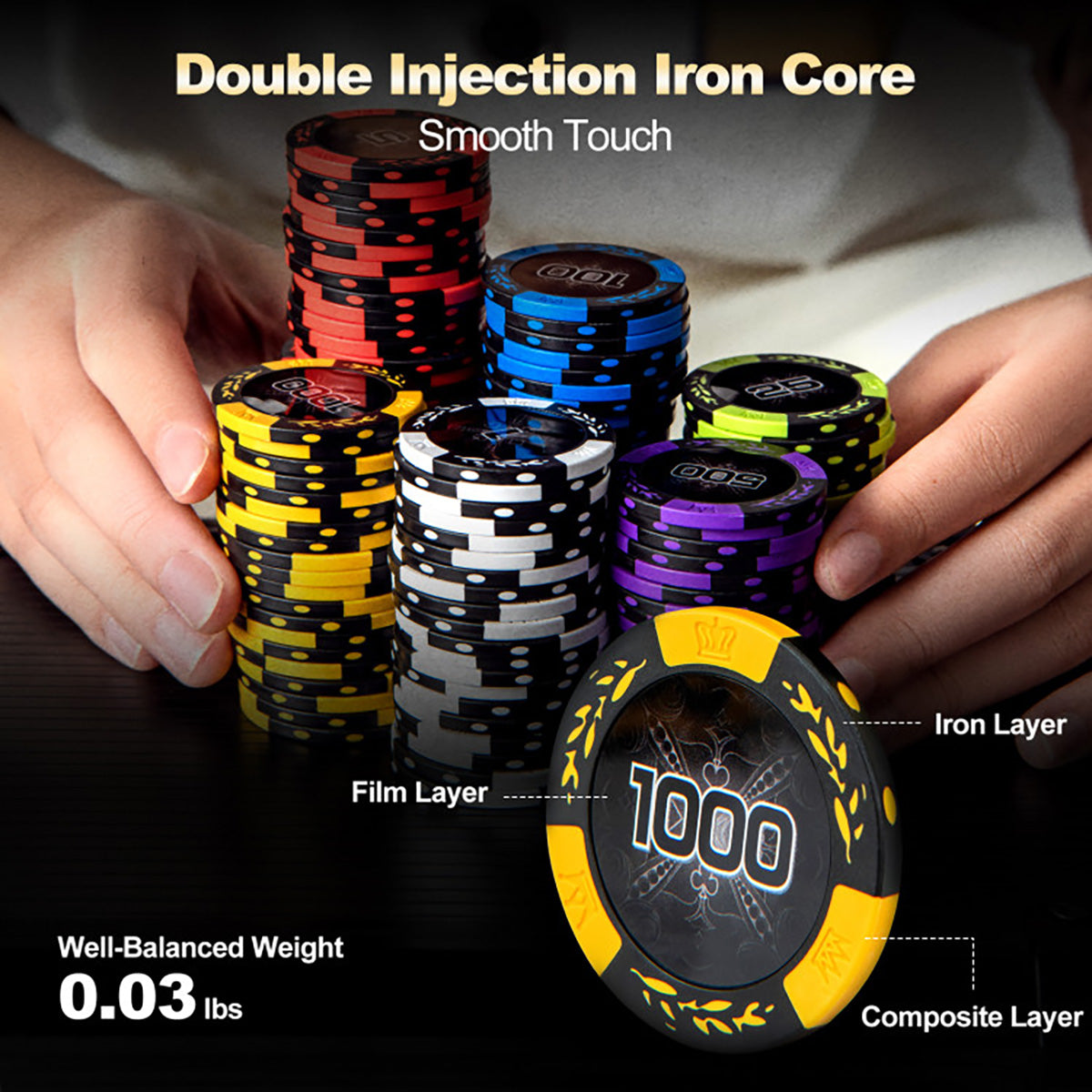 Texas Hold'em Poker Chip Set