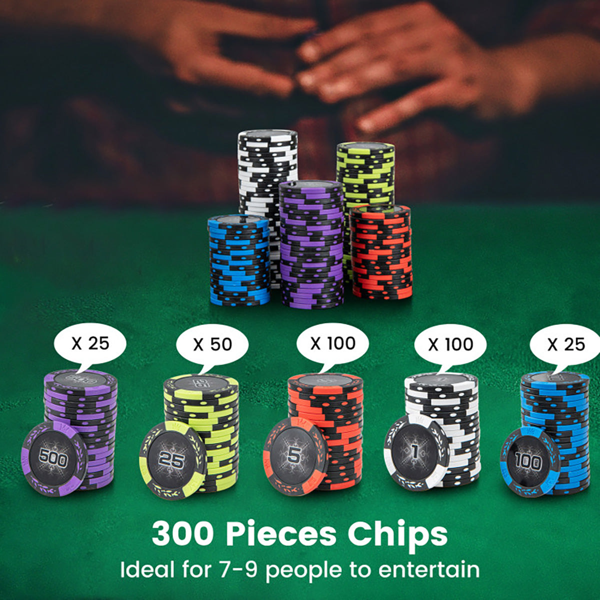 Texas Hold'em Poker Chip Set