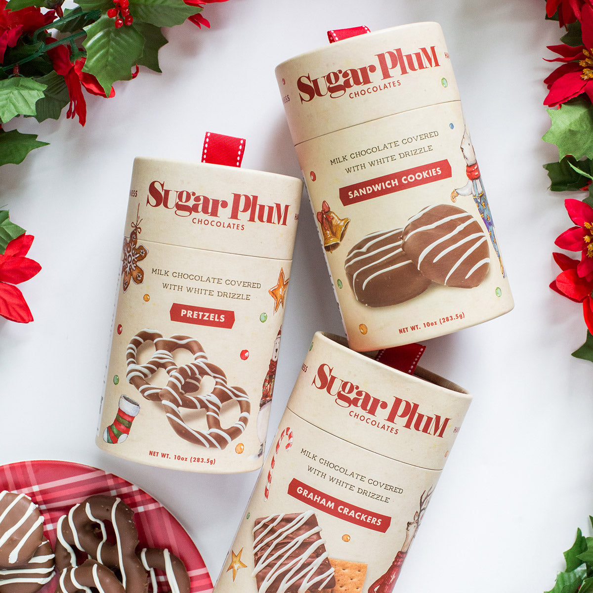 Sugar Plum Holiday Cheer Chocolate Treat Trio