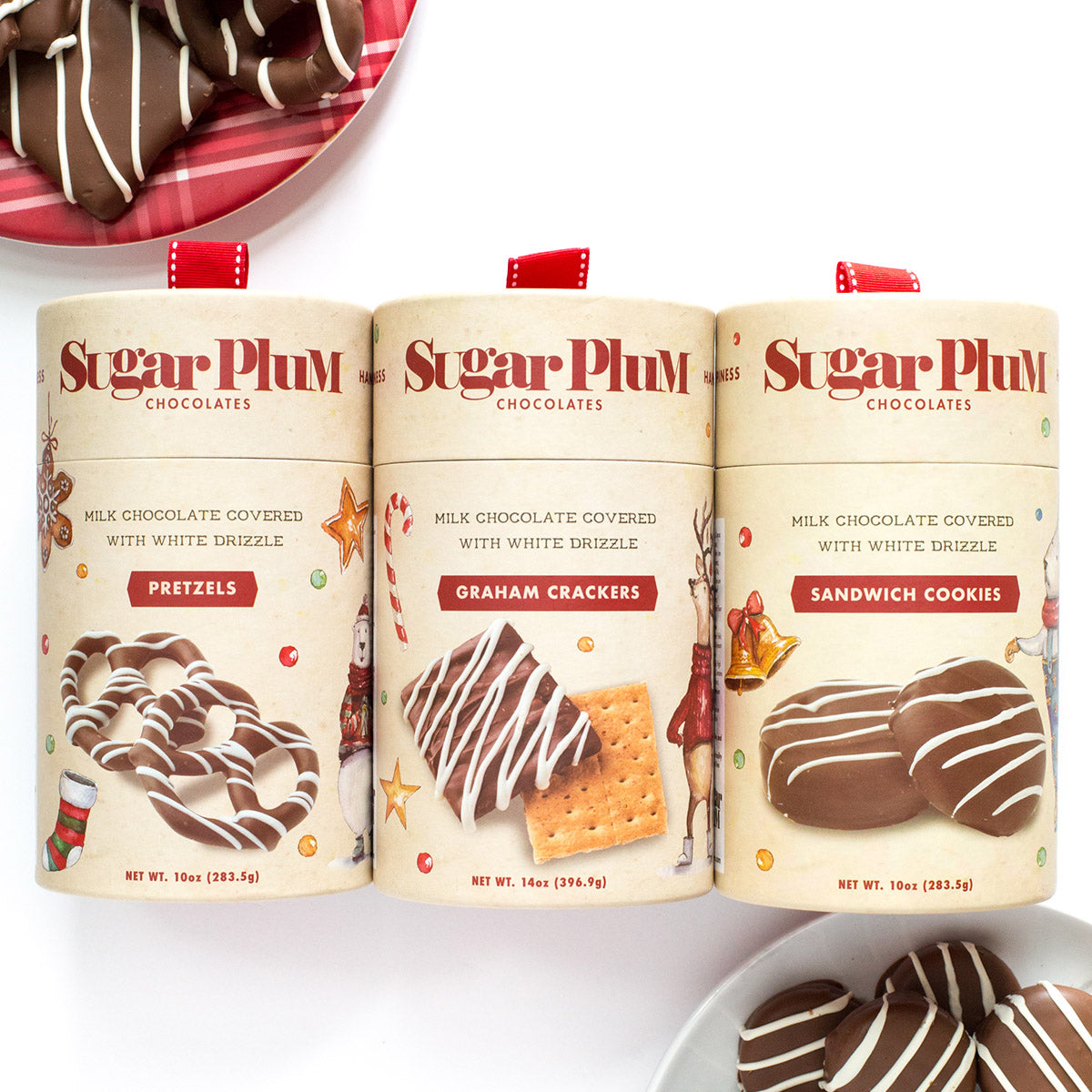 Sugar Plum Holiday Cheer Chocolate Treat Trio