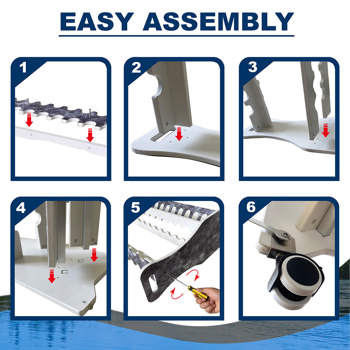 Waterproof Rolling 16 Fishing Rod Rack