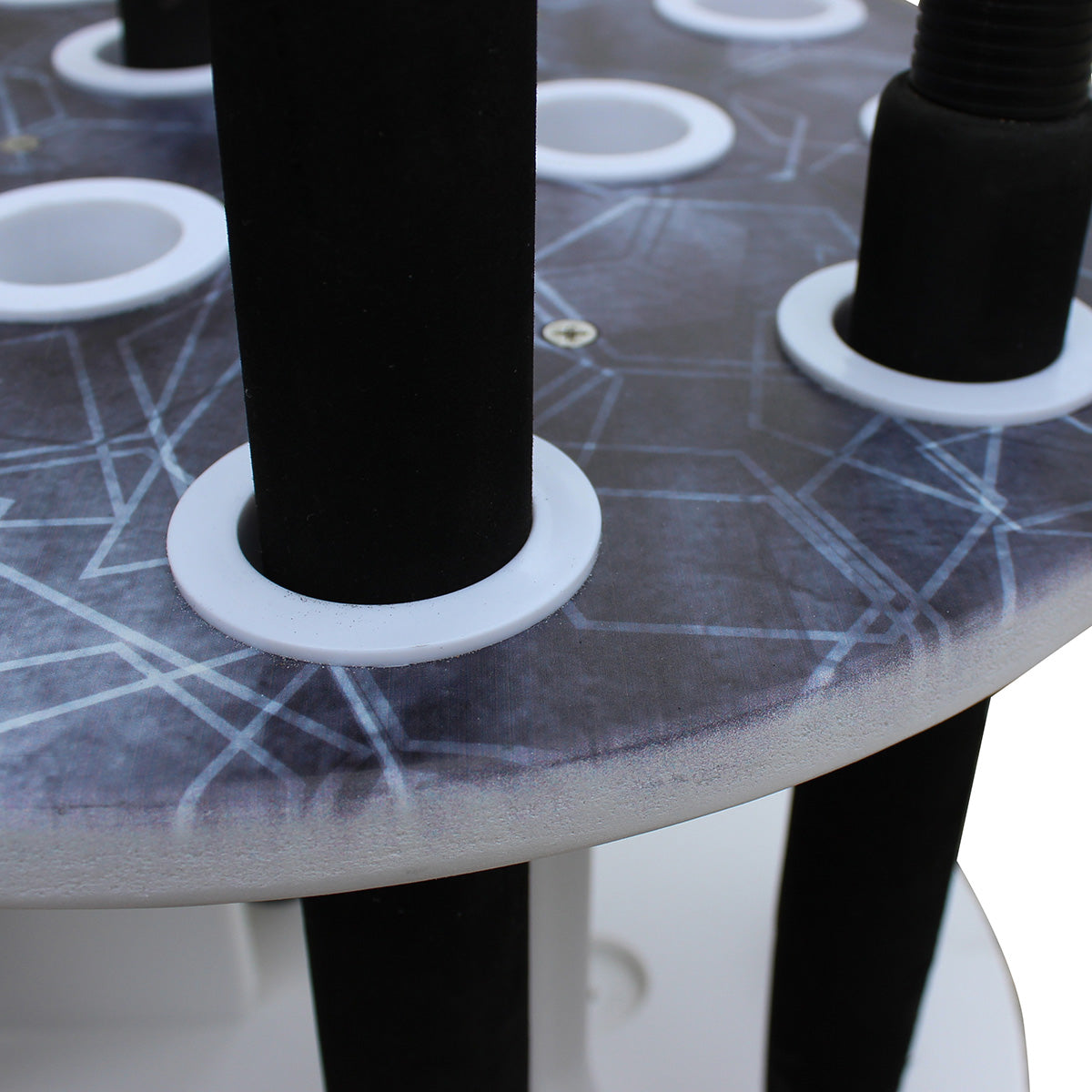 Round Spinning 12 Fishing Rod Rack