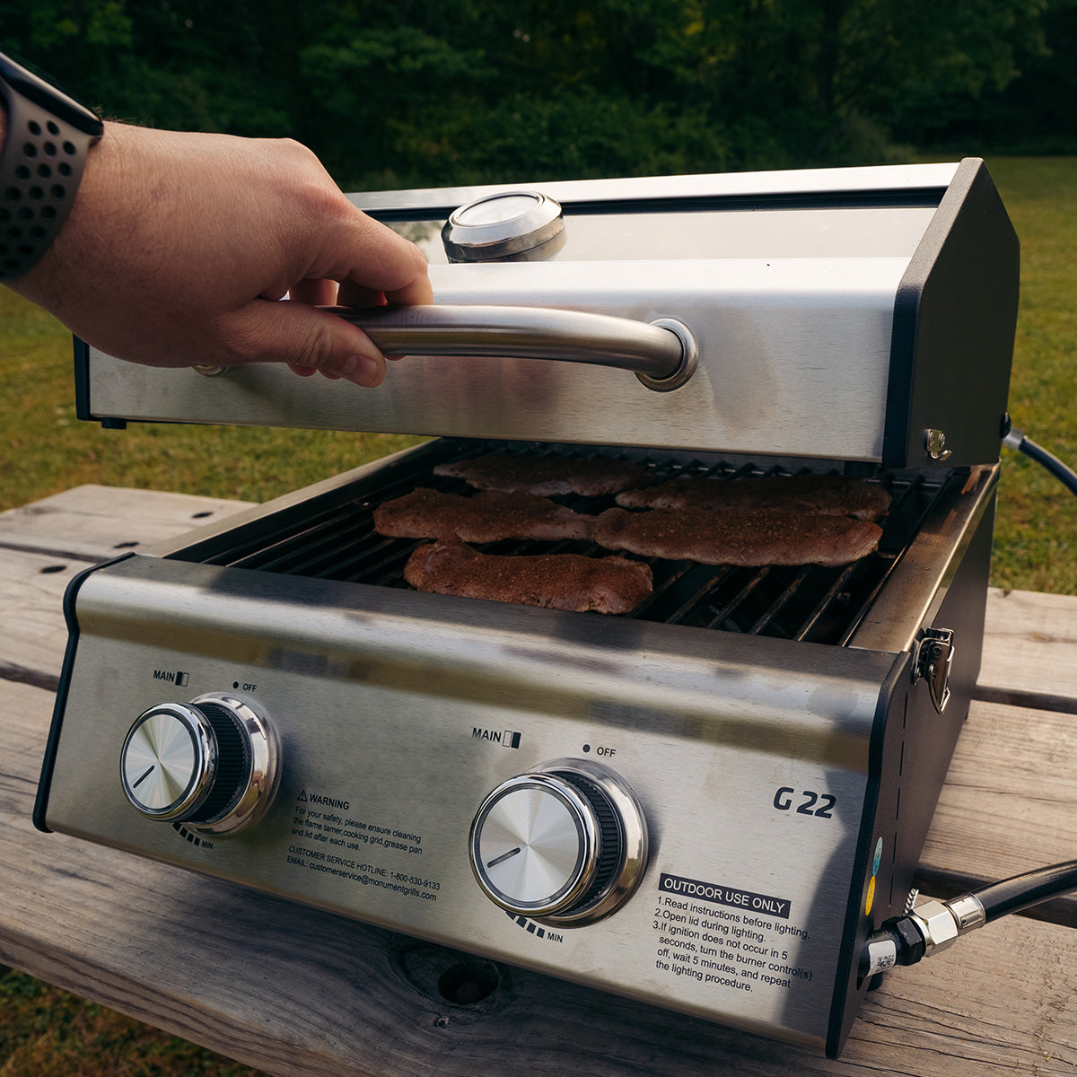 Tabletop Propane Gas Grill