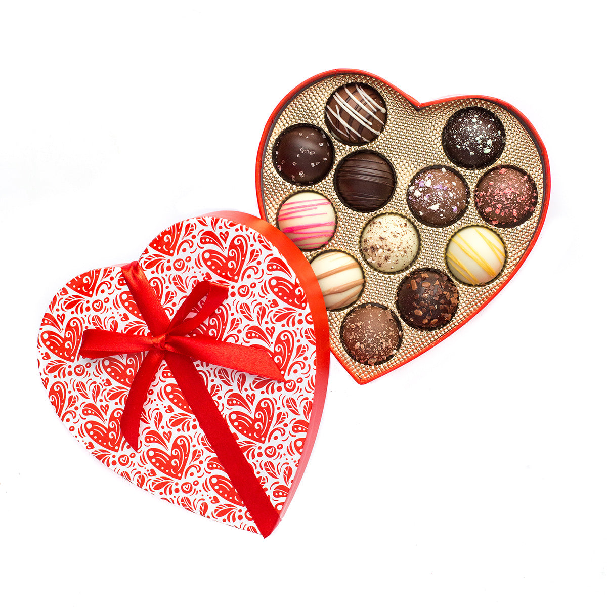 Sugar Plum Valentine's Day Heart 12 Truffles