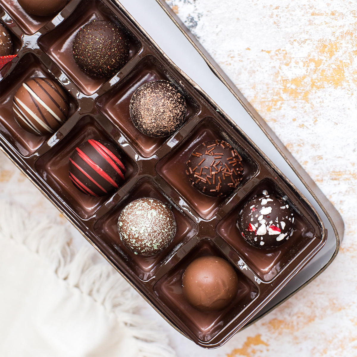 Sugar Plum Wine Truffle Box