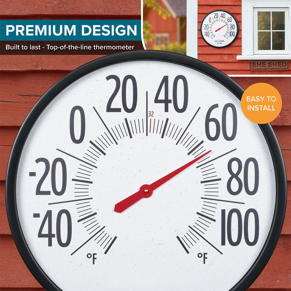 22'' Oversized Dial Thermometer