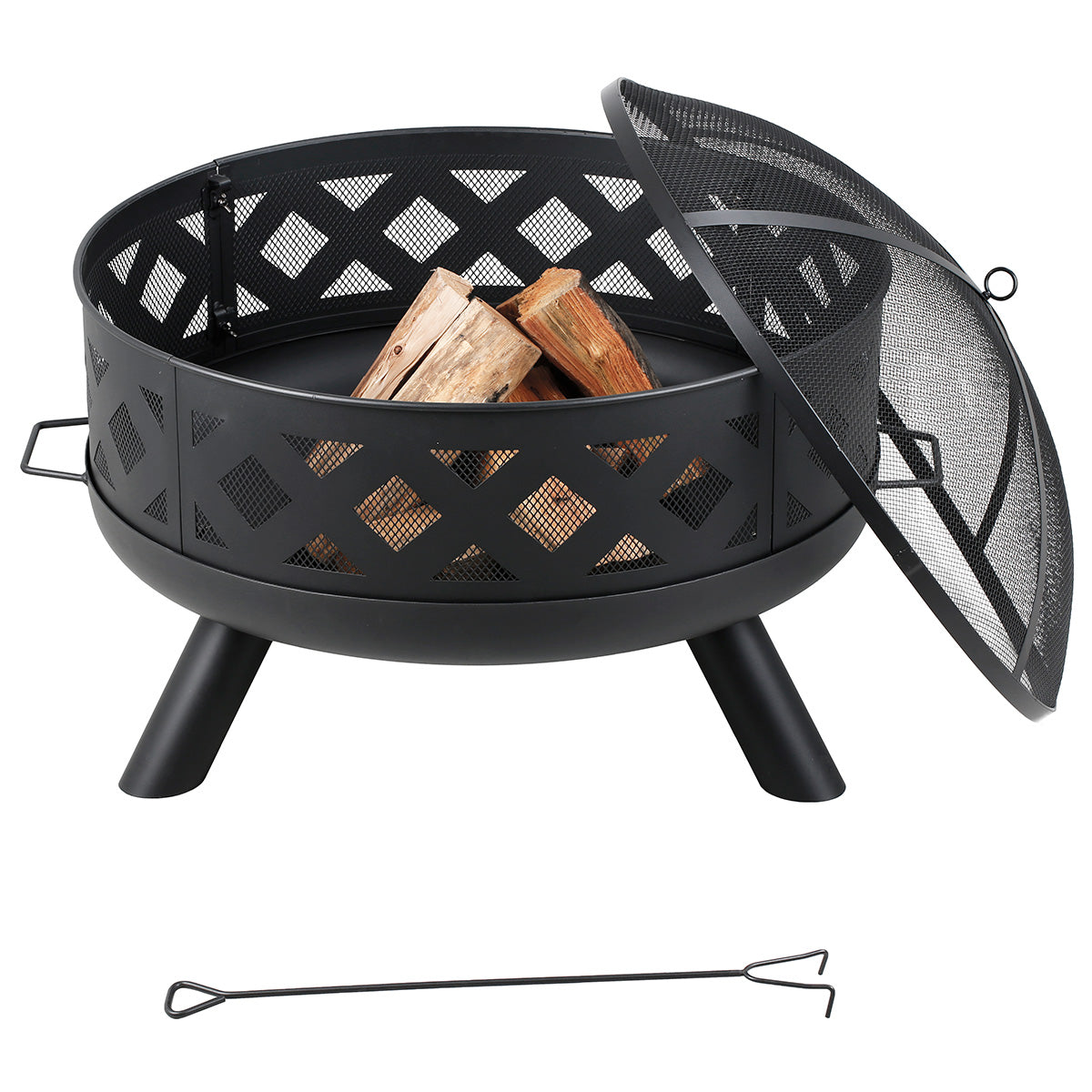 Triple Function Outdoor Fire Pit