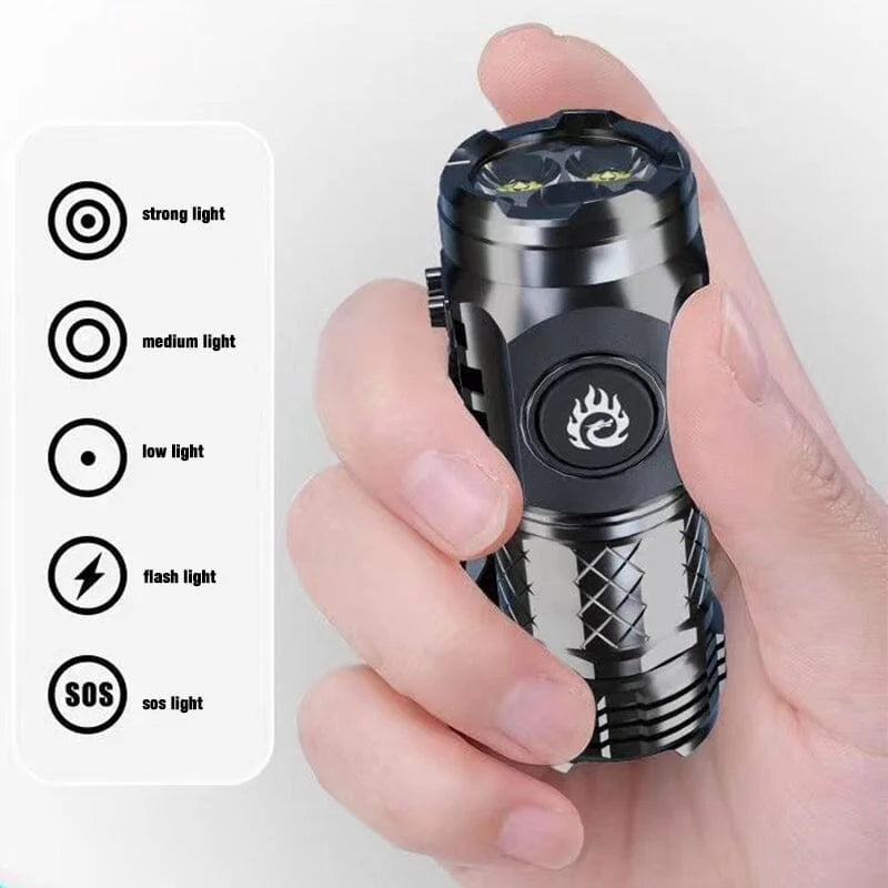 Three-Eyed Monster Mini Flash Power Flashlight