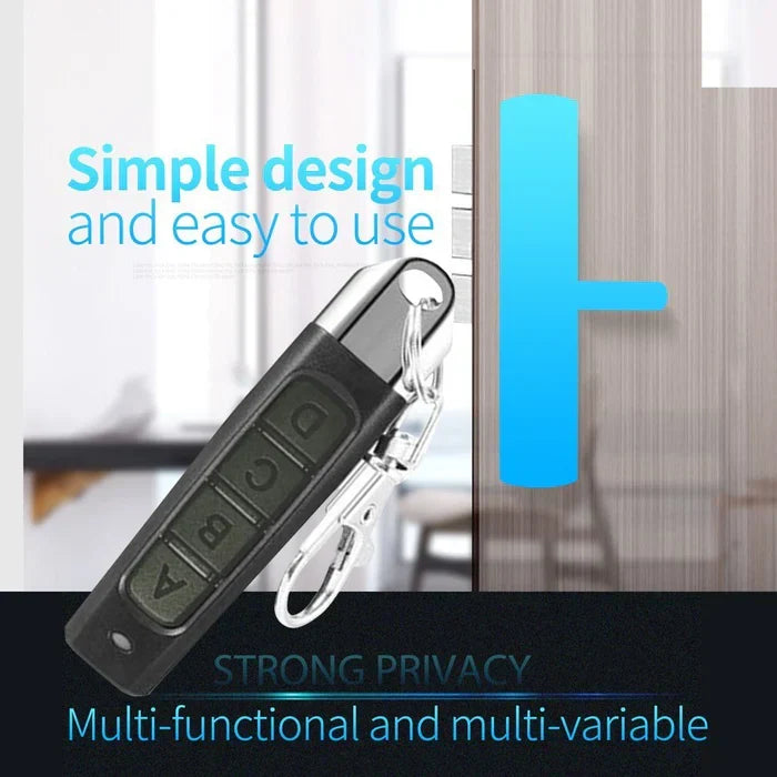 Universal Remote Duplicator with 4-Button Cloning and Encrypted Signal for Car, Garage, Gate