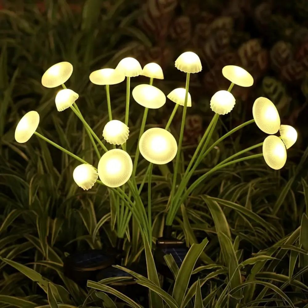 Solar Swaying Mushroom Garden Decor Lights