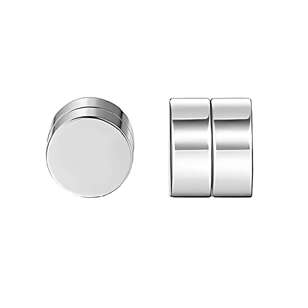 Unisex Magnetic Crystal Design Stud Earrings