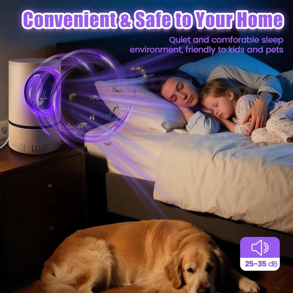 UV Light Insect Trap - Indoor/Outdoor Mosquito Fly Killer