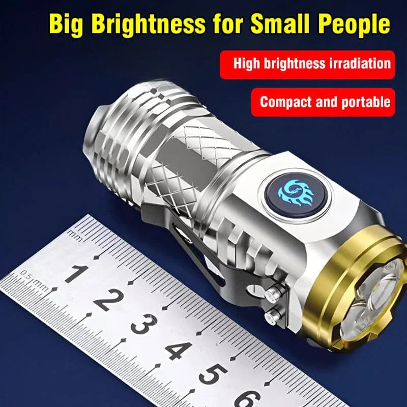 Three-Eyed Monster Mini Flash Power Flashlight