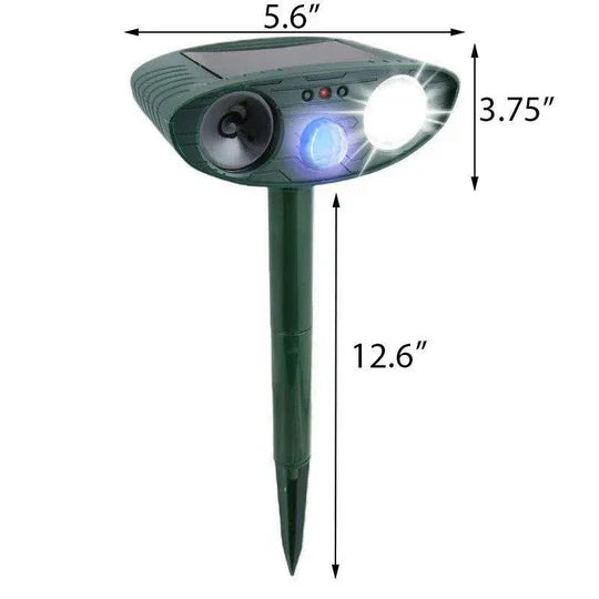 Ultrasonic Chipmunk Repeller Solar Powered Outdoor Pest Deterrent