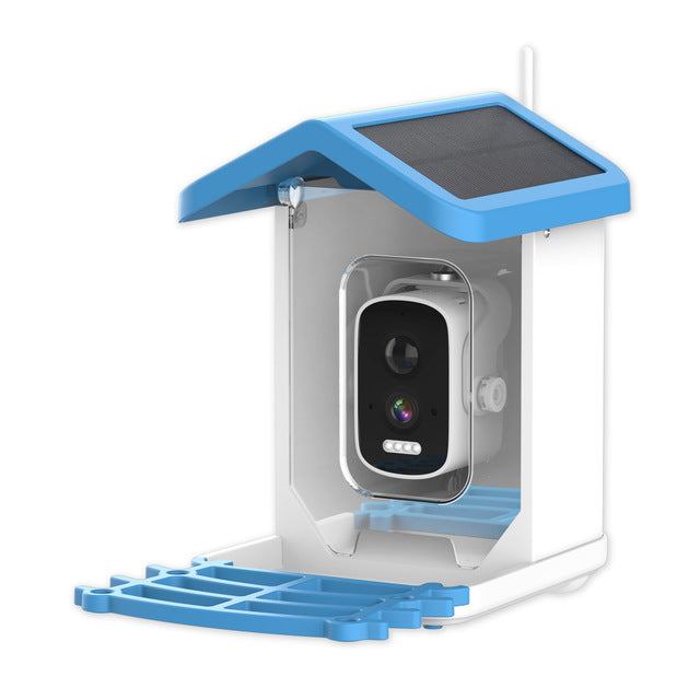 Hummingbird Feeder with Camera, Solar Powered, AI Species ID, No Subscription — Perchmont