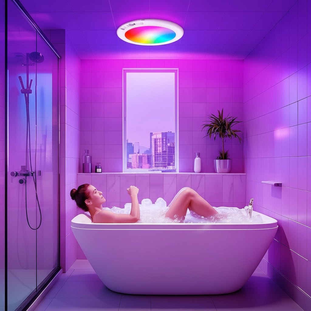 Rechargeable Motion Sensor Ceiling Light with Remote Control and Three Color Temperatures