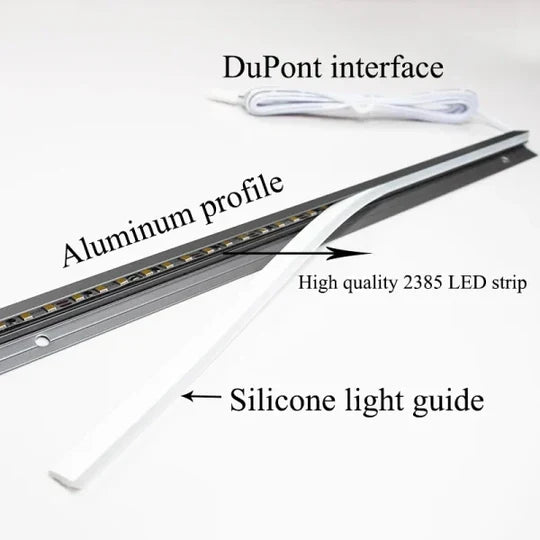 Sleek 45 Degree LED Light Bars for Hidden Under Cabinet Illumination