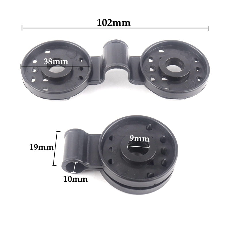 Sun Shade Clip with Spring-Loaded Jaw and UV-Resistant ABS, Toolless Portable Clamp
