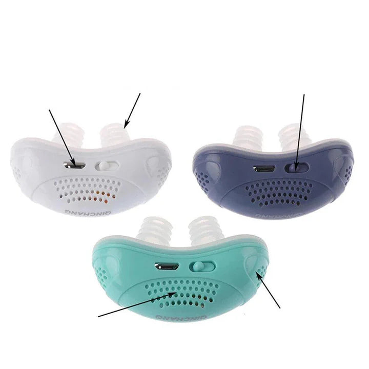 Silent anti-snoring device